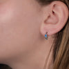 Minimalist Sterling Silver Chain Hoop Earrings with High-Quality Cubic Zirconia – Lightweight Everyday Jewelry for Women