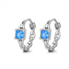 Minimalist Sterling Silver Chain Hoop Earrings with High-Quality Cubic Zirconia – Lightweight Everyday Jewelry for Women