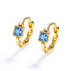 Minimalist Sterling Silver Chain Hoop Earrings with High-Quality Cubic Zirconia – Lightweight Everyday Jewelry for Women