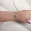 18K Gold Clover Necklace and Bracelet Set – Real Gemstone Jewelry in Mother of Pearl, Malachite, and Black Onyx