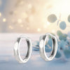 Minimalist Sterling Silver Huggie Hoop Earrings – Small Unisex Everyday Hoops, 925 Silver Lightweight Earrings for Men & Women