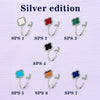 Adjustable Clover Spinner Ring β Gold & Silver Editions with Multiple Gemstone Colors for Stress Relief & Style