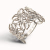 Elegant 925 Sterling Silver Handmade Ring in Celtic Style