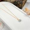 Baroque Pearl Necklace — Natural Freshwater Pearl Pendant on 24K Gold Plated Sterling Silver Chain