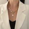 Luxe Pearl Necklace & Bracelet β Elegant Gift Set in Gold Finish