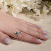 Adjustable Moonstone Spinner Ring β Elegant Silver-Tone Fidget Jewelry for Anxiety Relief & Meditation