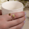 Adjustable Ladybug Flower Spinner Ring – Cute Anxiety Relief Jewelry, Open Wrap Ring for Women, Nature Inspired Gift