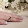 Adjustable Moon and Star Spinner Ring – Celestial Silver-Tone Fidget Ring for Stress Relief and Meditation