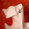 Reversible Clover Earrings β 18K Gold Plated, Black Onyx & Mother of Pearl, Elegant Dangle Earrings with Cubic Zirconia, Hypoallergenic Jewelry for Women