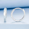 Minimalist Sterling Silver Huggie Hoop Earrings – Small Unisex Everyday Hoops, 925 Silver Lightweight Earrings for Men & Women