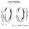 Minimalist Sterling Silver Huggie Hoop Earrings – Small Unisex Everyday Hoops, 925 Silver Lightweight Earrings for Men & Women