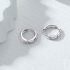 Butterfly Huggie Hoop Earrings β Sterling Silver Mini Hoops with Colorful CZ Stones, Hypoallergenic & Lightweight Jewelry