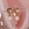 925 Sterling Silver Pearl Drop Earrings – Elegant Freshwater Pearl Jewelry for Women