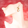 18K Gold-Plated Clover Earrings – Elegant Gift with Black Onyx, Mother of Pearl & Sparkling Zircon Accents
