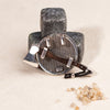 925 Sterling Silver Viking Shield Pendant with Axe and Black Cubic zirconia Accents.