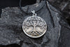 Captured with natural stones, the Tree of Life pendant emphasizes its connection to nature. The oxidized silver finish adds depth to the design, highlighting the intricate branches and roots. This timeless piece is perfect for anyone who resonates with Norse or Celtic symbolism.