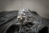 This bold lion head ring for men, crafted from high-quality 925 sterling silver, showcases a striking lion design with intricate details. The oxidized finish highlights the lion's mane and facial features, making it a perfect piece for those seeking powerful and unique jewelry. With a diameter of 3.00 cm x 2.5 cm and weighing 15-16 grams, this ring delivers both style and substance, ideal for formal and casual wear. A must-have for confident men, this signet ring is a true statement piece.