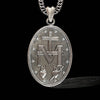 The reverse side of the pendant is equally stunning, featuring the Miraculous Medal's classic symbols — the Cross, the 'M' for Mary, and two sacred hearts. This detailed design adds depth and meaning, turning the medal into a piece rich with spiritual significance. Made of 925 sterling silver, this side showcases the craftsmanship that makes this pendant a standout religious jewelry item. Whether worn daily or reserved for special occasions, this pendant is a meaningful addition to any collection.