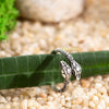 Oxidized silver snake ring, handcrafted jewelry in 925 sterling for men and women