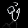 Adjustable Clover Spinner Ring β Gold & Silver Editions with Multiple Gemstone Colors for Stress Relief & Style