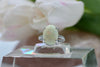 Large Statement Ring. Natural Opal Ring, Fire Opal Silver Ring, Silver Fire Opal Engagement Ring, Soliter Opal Silver Ring