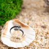 Eternal serpent ring in oxidized silver, symbolic jewelry for strength and wisdom