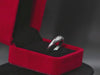 Celestial silver ring in red velvet gift box – perfect for gifting moment